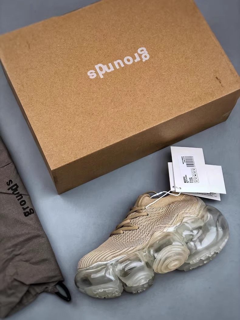 grounds グラウンズ スニーカー シンプル カジュアルシューズ レディース ベージュ