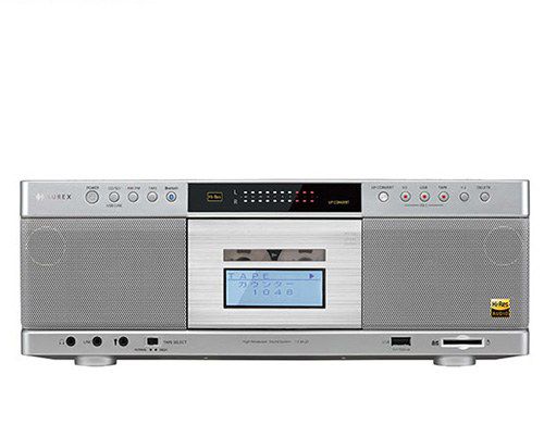 TOSHIBA 東芝 ハイレゾ対応SD|USB|CDラジオカセットレコーダー AUREX TY-AK21 S シルバー