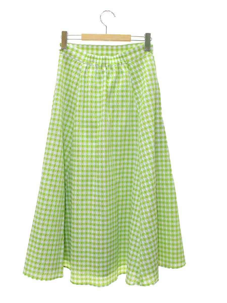 エポカ ギンガムチェックジャカード M5S-24-366-70 スカート 40 グリーン フ ITUHD142DO8O