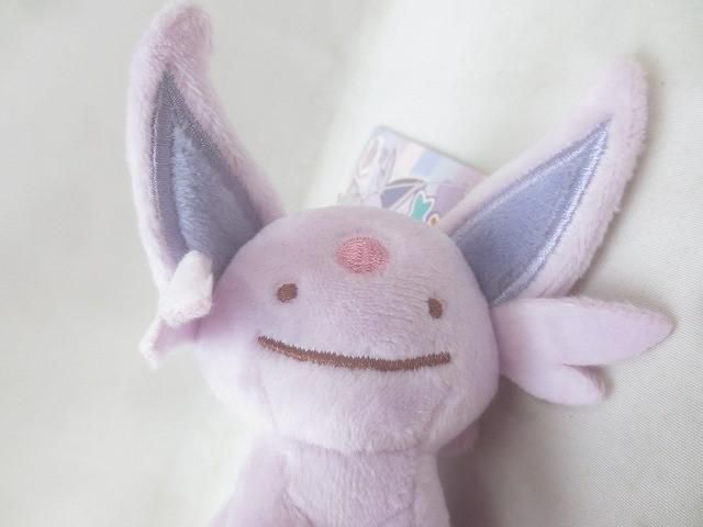 タグ付き　へんしんメタモン エーフィ　ぬいぐるみ ポケセン ポケモン 中古 ポケモン ぬいぐるみ へんしん! メタモン エーフィ