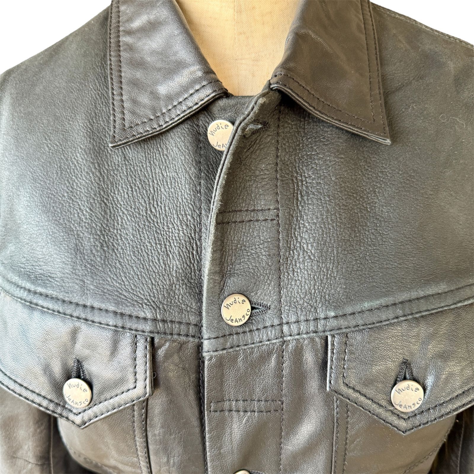 Nudie Jeans ヤギ革 シープスキン ヌーディジーンズ レザージャケット ブラック レディース 黒 級 USTAUSTRALIA_COM_AU