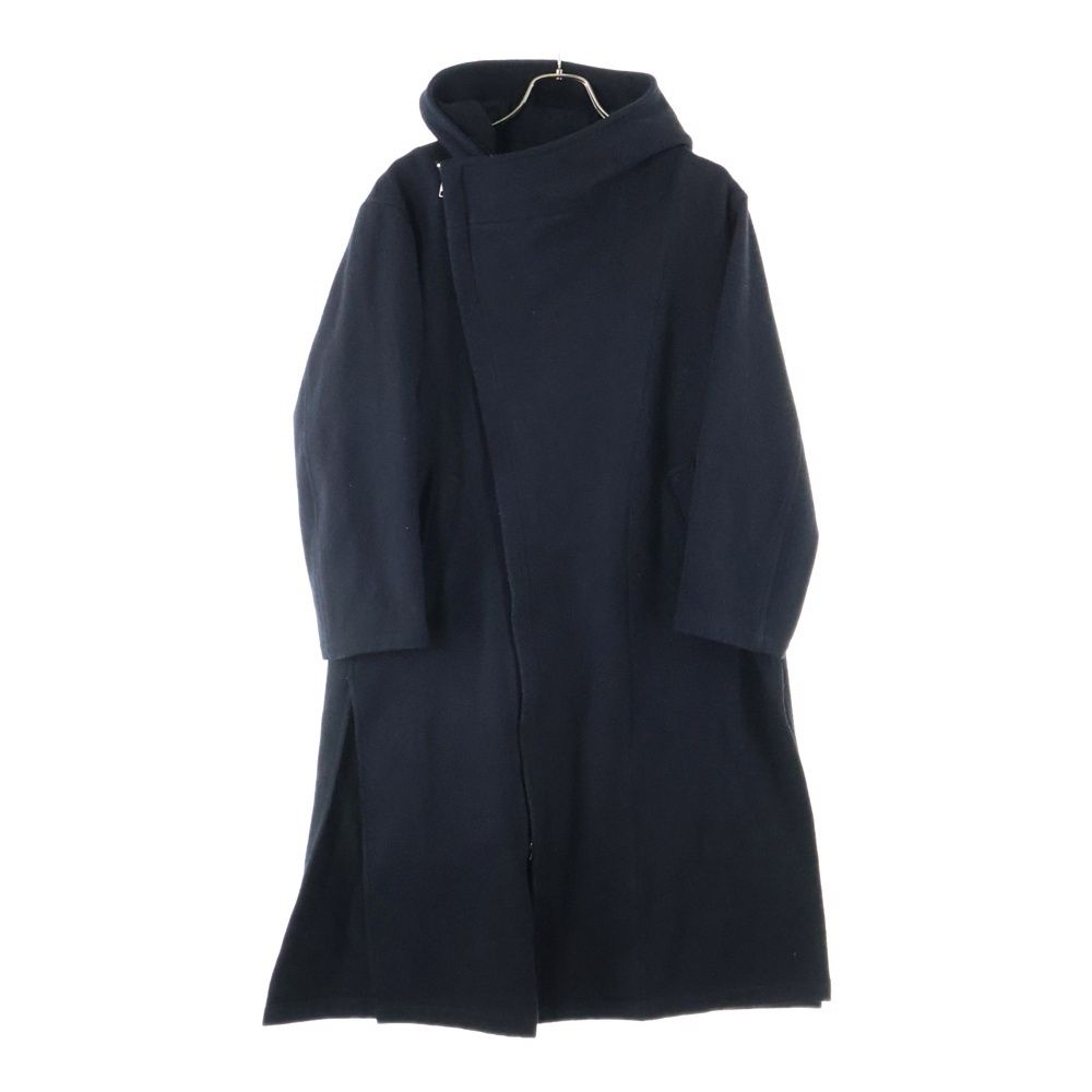 グラウンドワイ　ロングフーディコート GroundY[グラウンドワイ] ヨウジヤマモトらしい構築的なデザインと