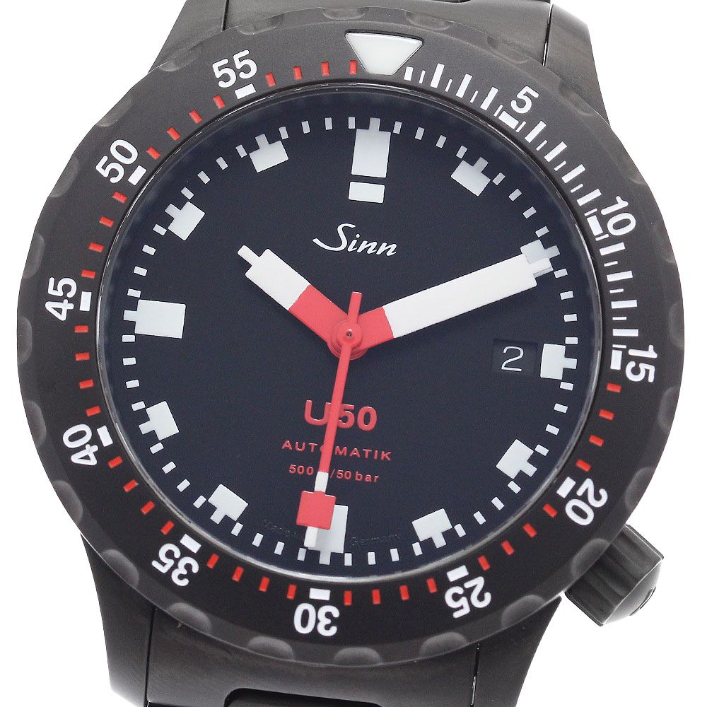 ジン Sinn U50.SDR ダイバーズウォッチ 自動巻き メンズ極美品_902031 