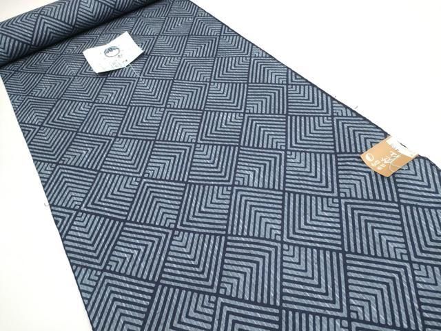 平和屋本店 上 夏物 竺仙鑑製 浴衣 反物 着尺 菱 証紙付き 綿 DZAA11470kh5