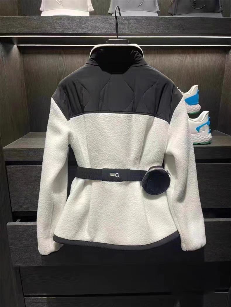 レディースゴルフルック G FORE 秋冬シープスキンパッチ保温ジャケット 1色