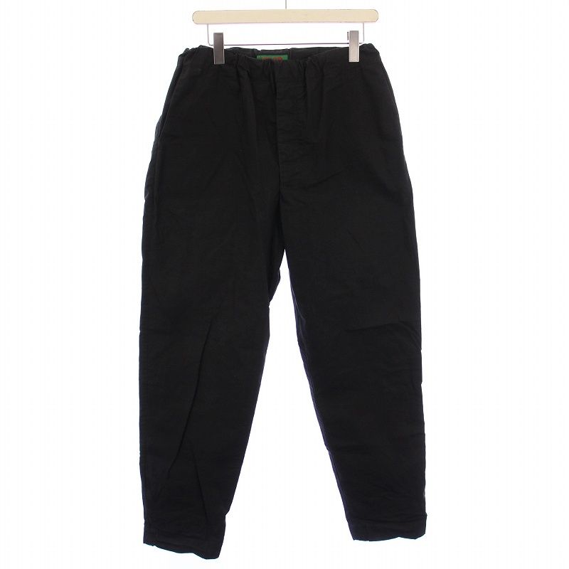 ケイシー ケイシー CASEY CASEY JOG AH PANT ジョグアパンツ テーパード スラックス イージー ウエストゴム ウォッシュ加工 XS 黒 ブラック |BB
