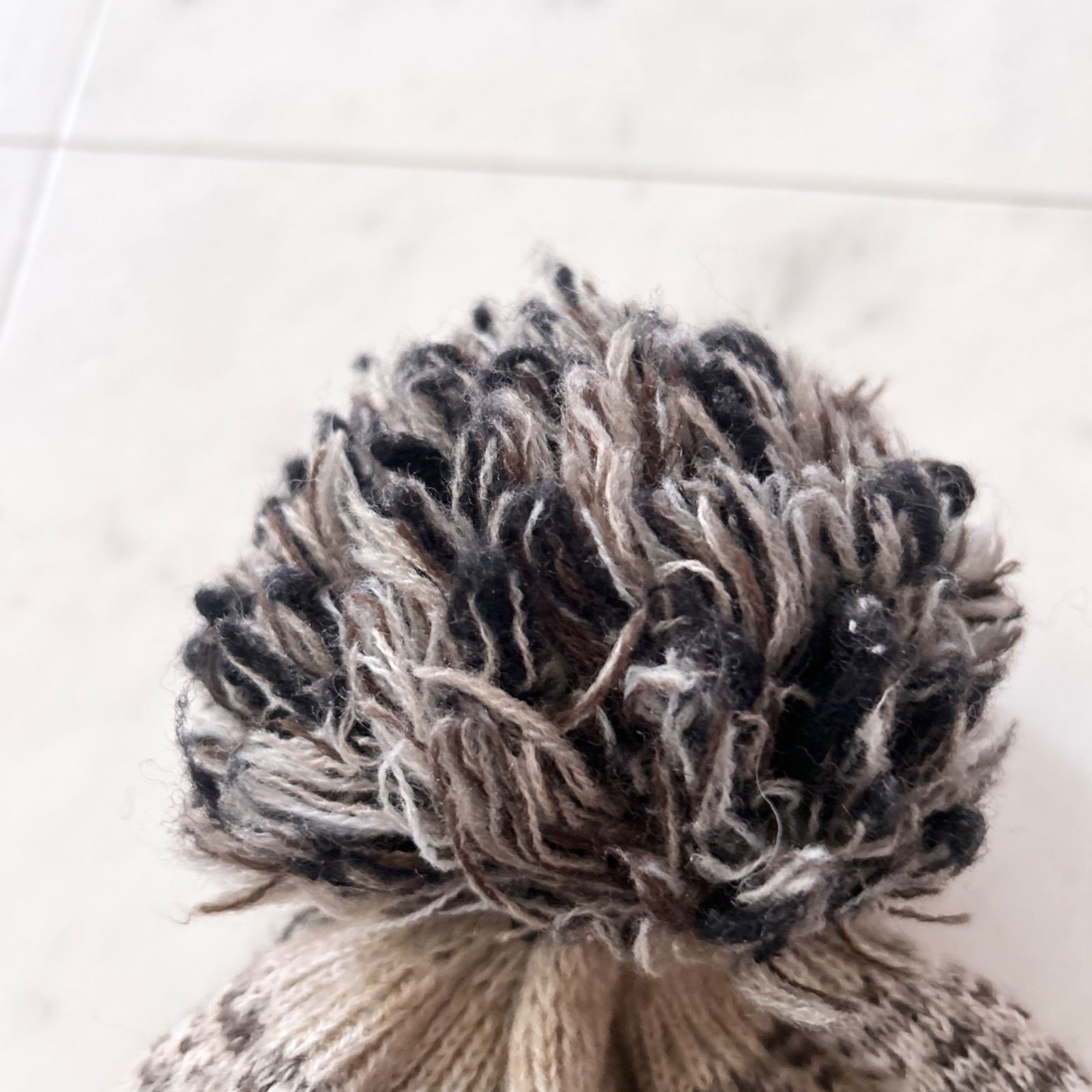 ニット帽 グレー