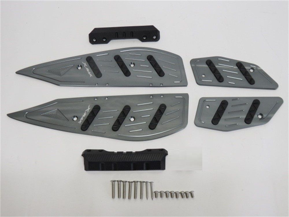 XMAX x-max 2025 以降 CNC アルミ ステップボード スリップ防止機能付き 灰