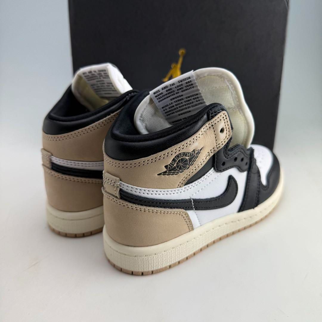  18 cm ナイキ PS エアジョーダン1 レトロ ハイ OG ラテ キッズ スニーカー キッズシューズ
