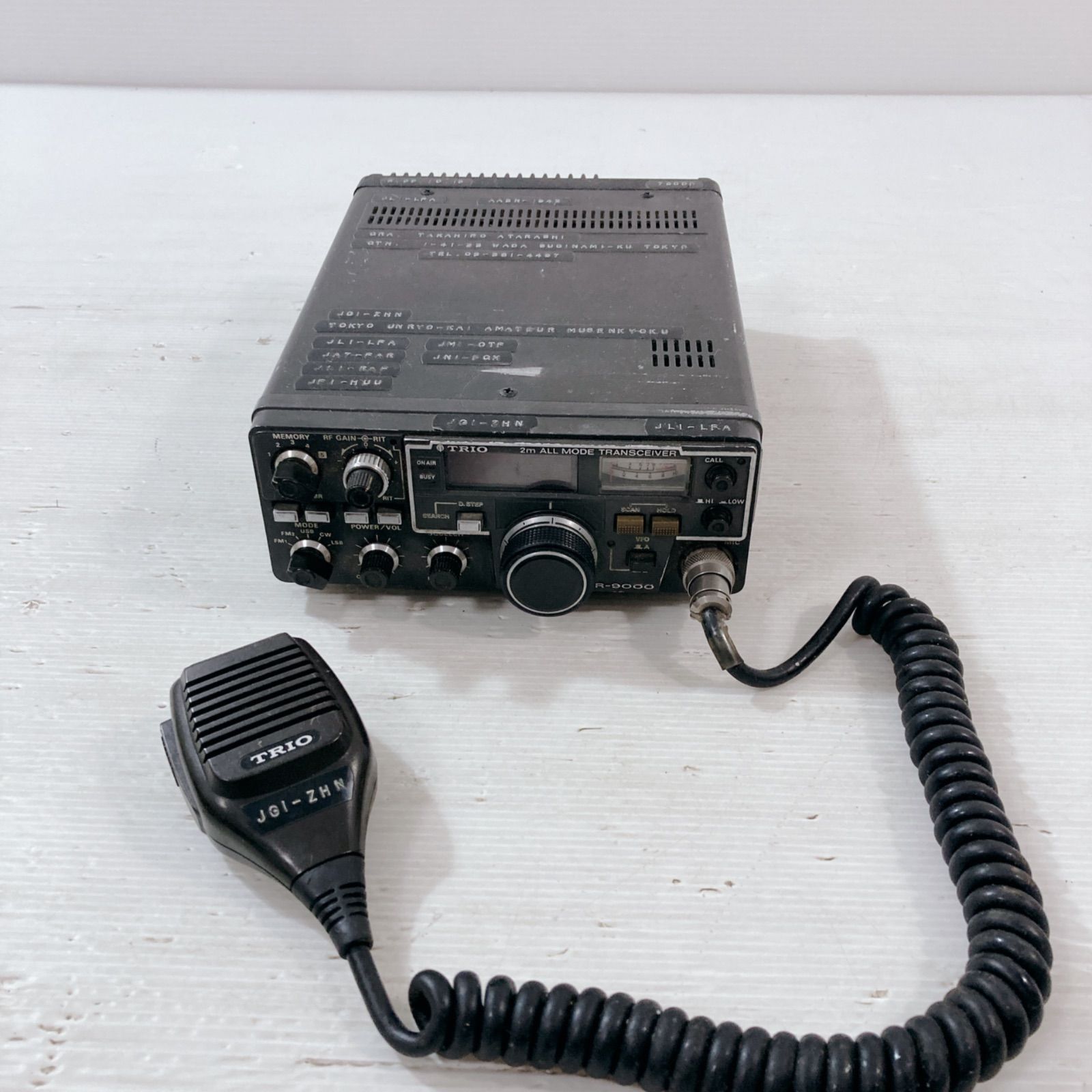 ジャンク品 TRIO 2ALL MODE TRANSCEIVER TR-900 JG1-ZHN 無線機
