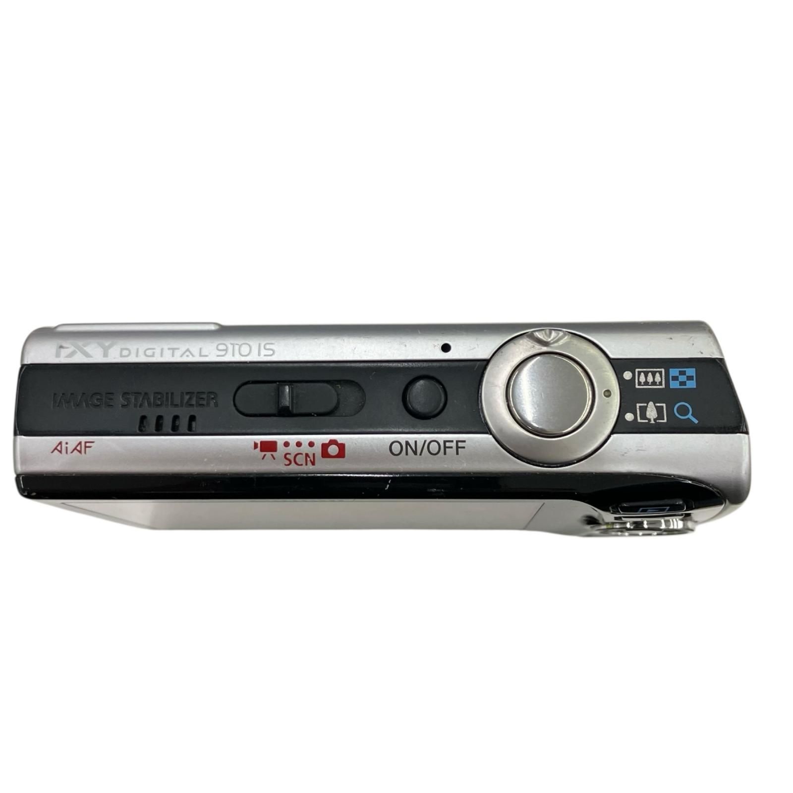 186000 動作未 canon キャノン デジタルカメラ IXY 910 IS シルバー UVフィルター プリント用品