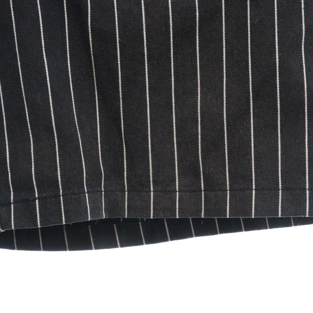 Supreme シュプリーム ストライプハーフショートワークパンツブラック36 SUPREME (シュプリーム) 21SS Work Short Black Stripe ブラック