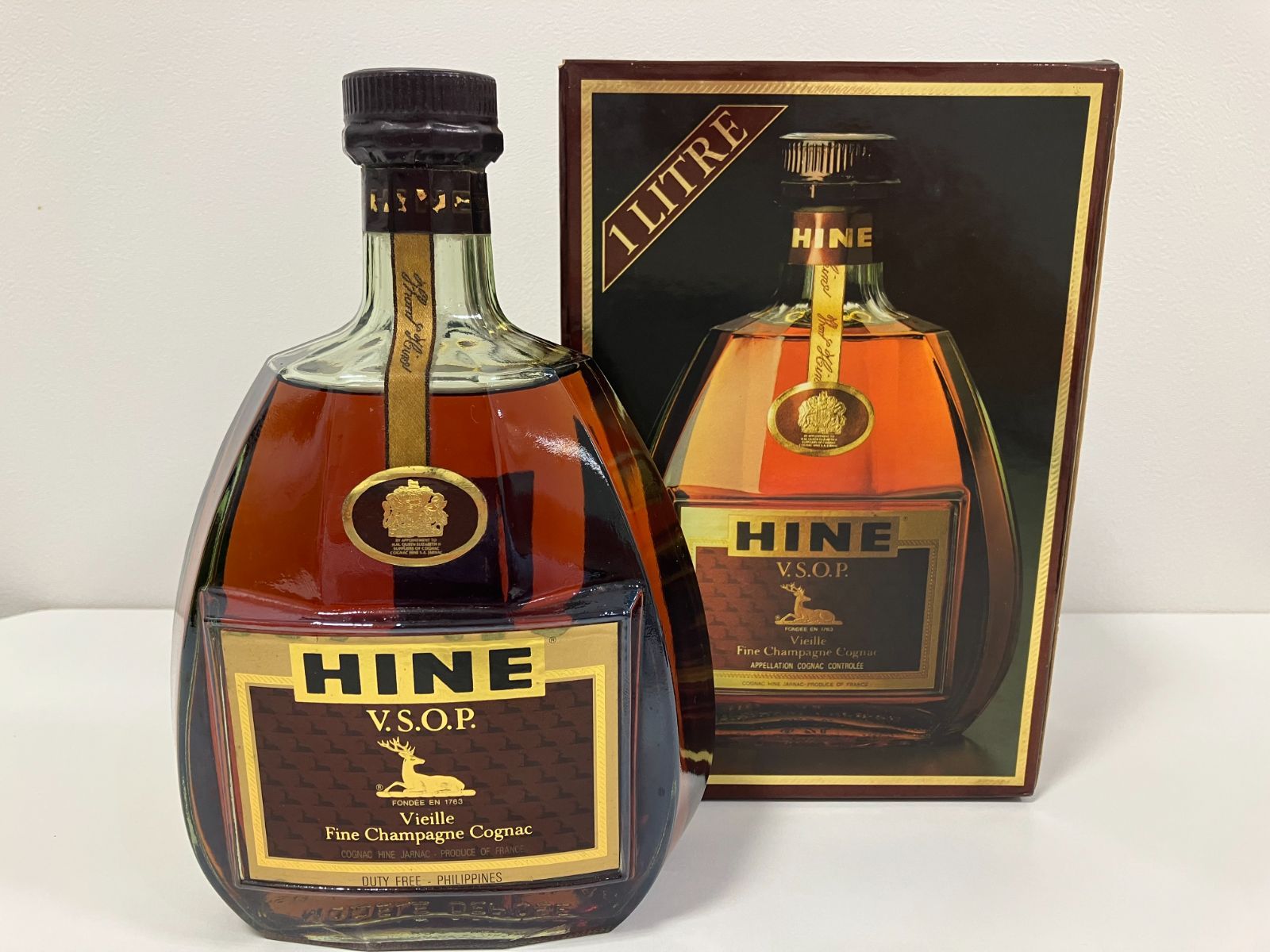 C26413】お酒 HINE V.S.O.P Fine Champagne Cognac ハイン ブランデー