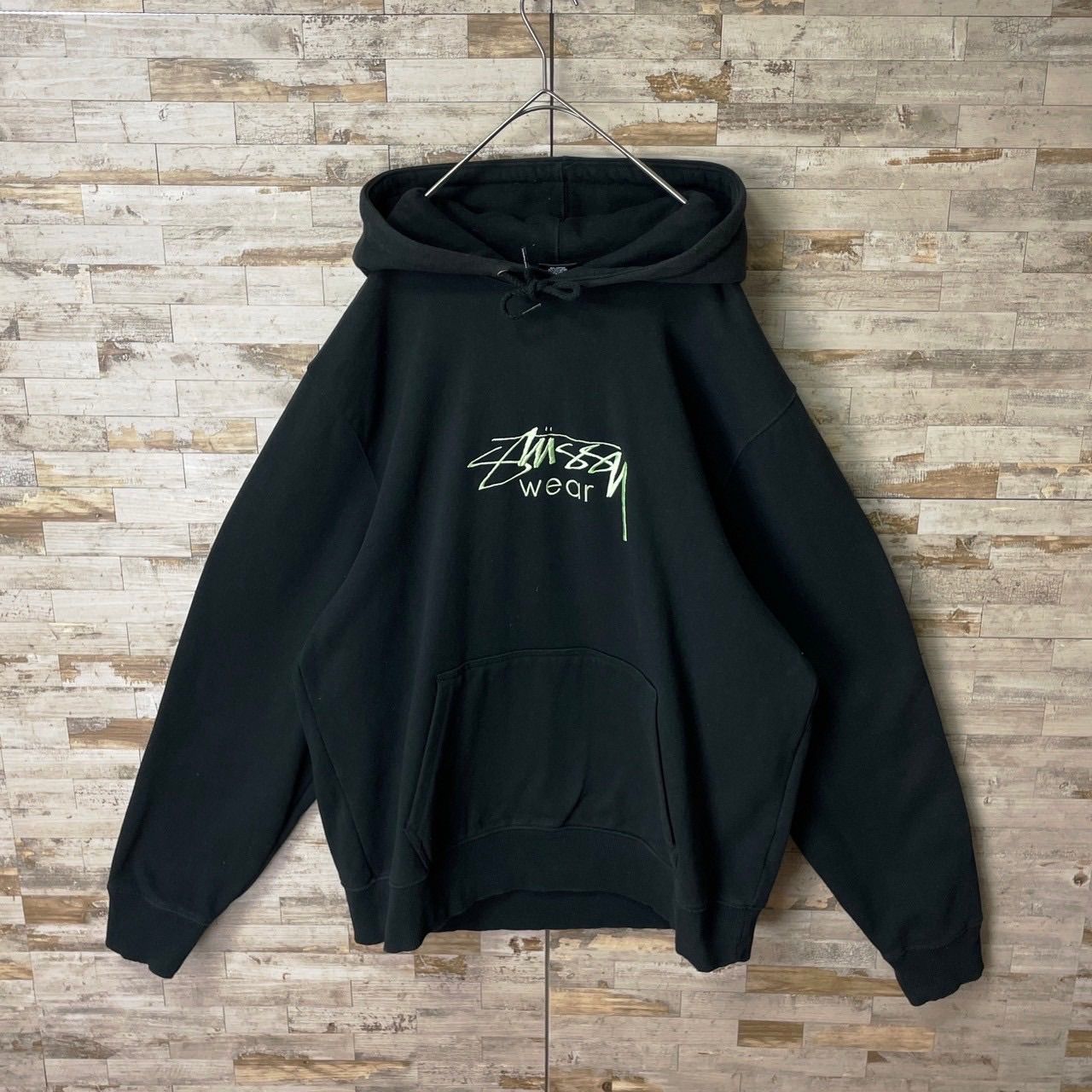 【即完売モデル】 STUSSY センター刺繍ロゴ 入手困難 パーカー 希少 希少カラー】ステューシー☆センター刺繍 パーカー 入手困難 即完売