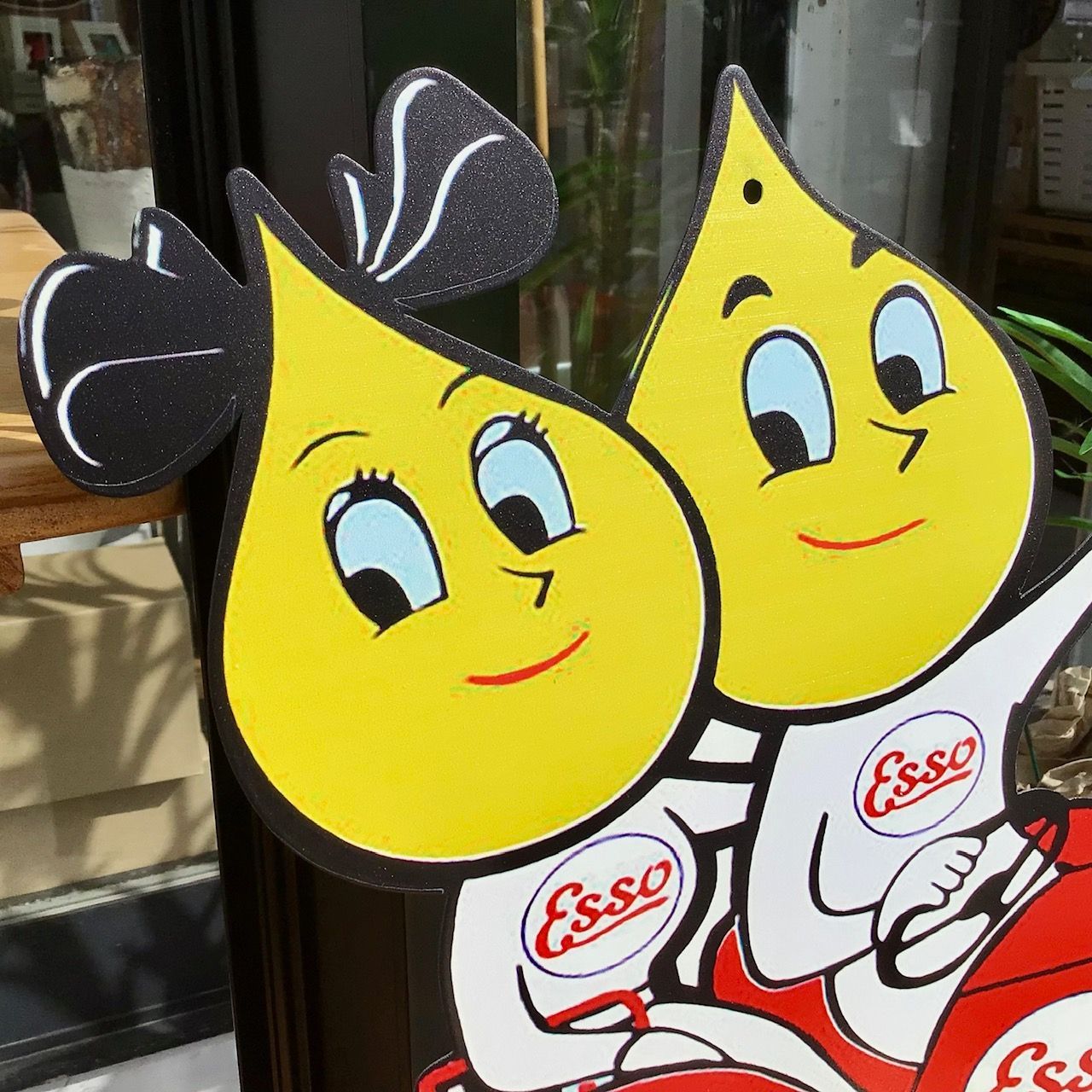 Esso エッソガール 鉄製フィギュア ドロップガール しずくちゃん 貯金箱 Esso/エッソボーイ&ガール 鉄製フィギュア2体セット [ドロップ