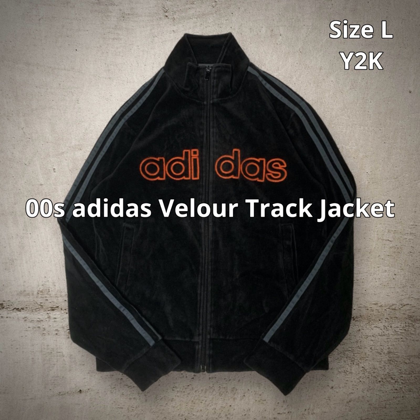 00s adidas Velour Track Jacket アディダス ベロアトラックジャケット