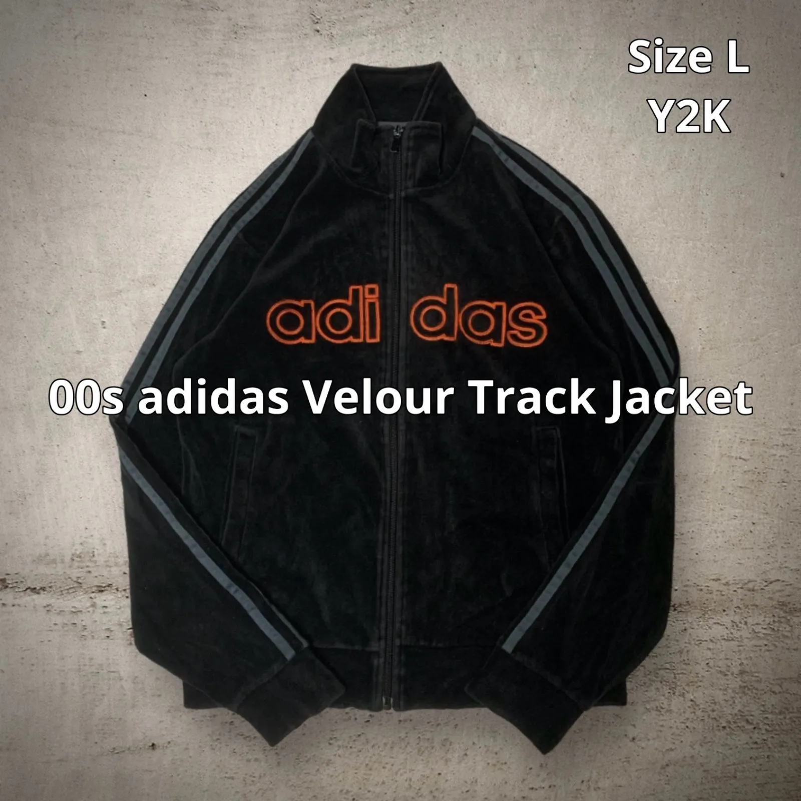 00s adidas Velour Track Jacket アディダス ベロアトラックジャケット ...