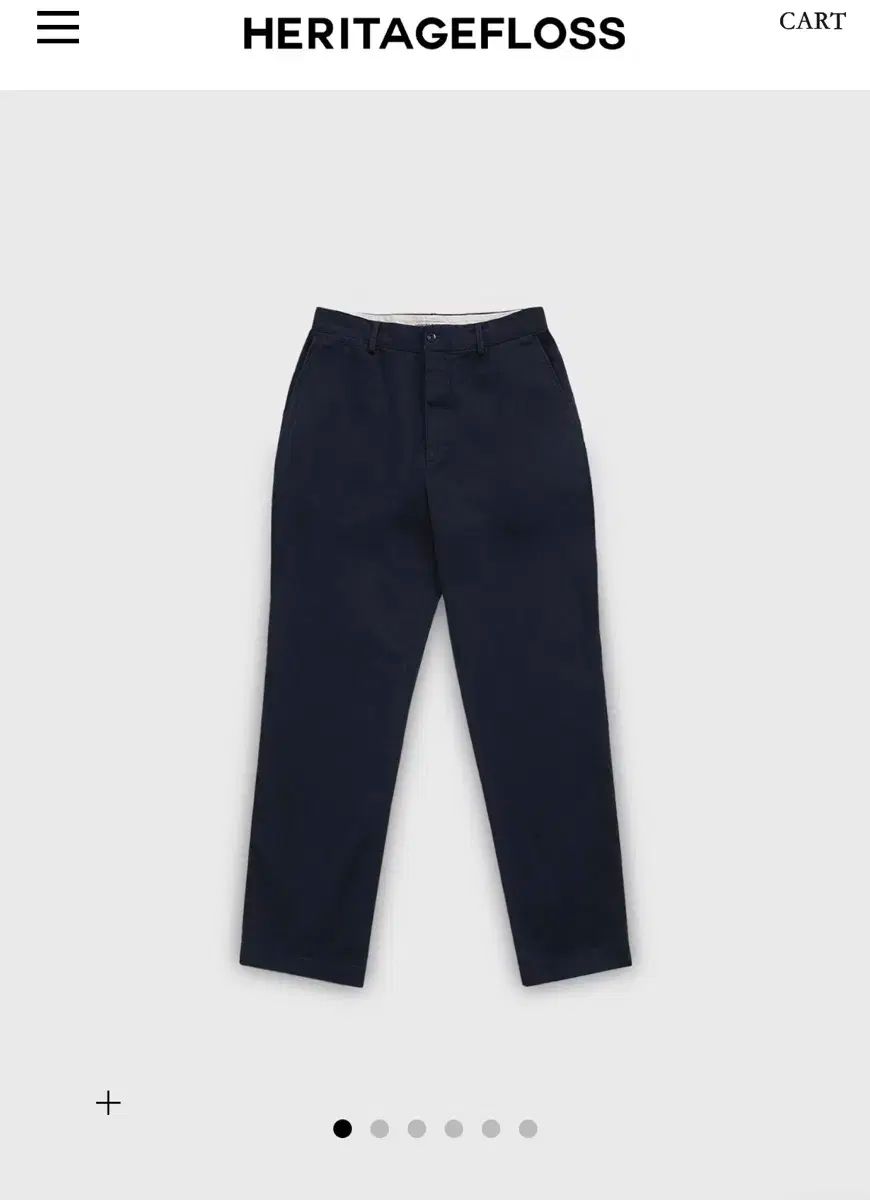 HERITAGE FLOSS ネイビー ストーン チノパンツ xs