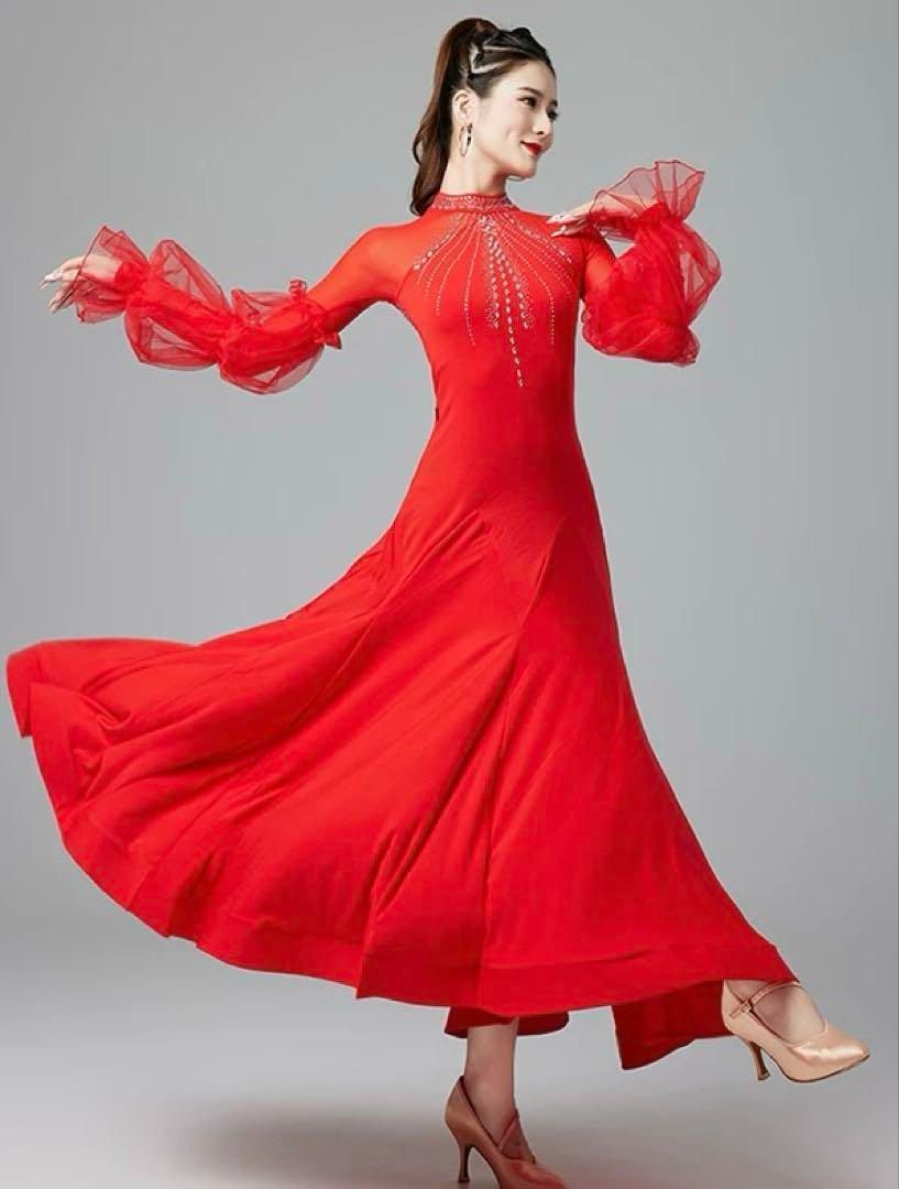 大人気❤️スタンダード練習着✨華やかなデザインでダンスパーティーにも！