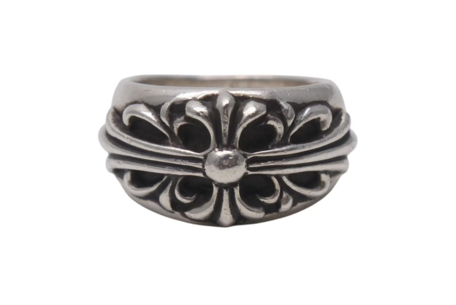 CHROME HEARTS クロムハーツ フローラルクロス リング 指輪 サイズ18号