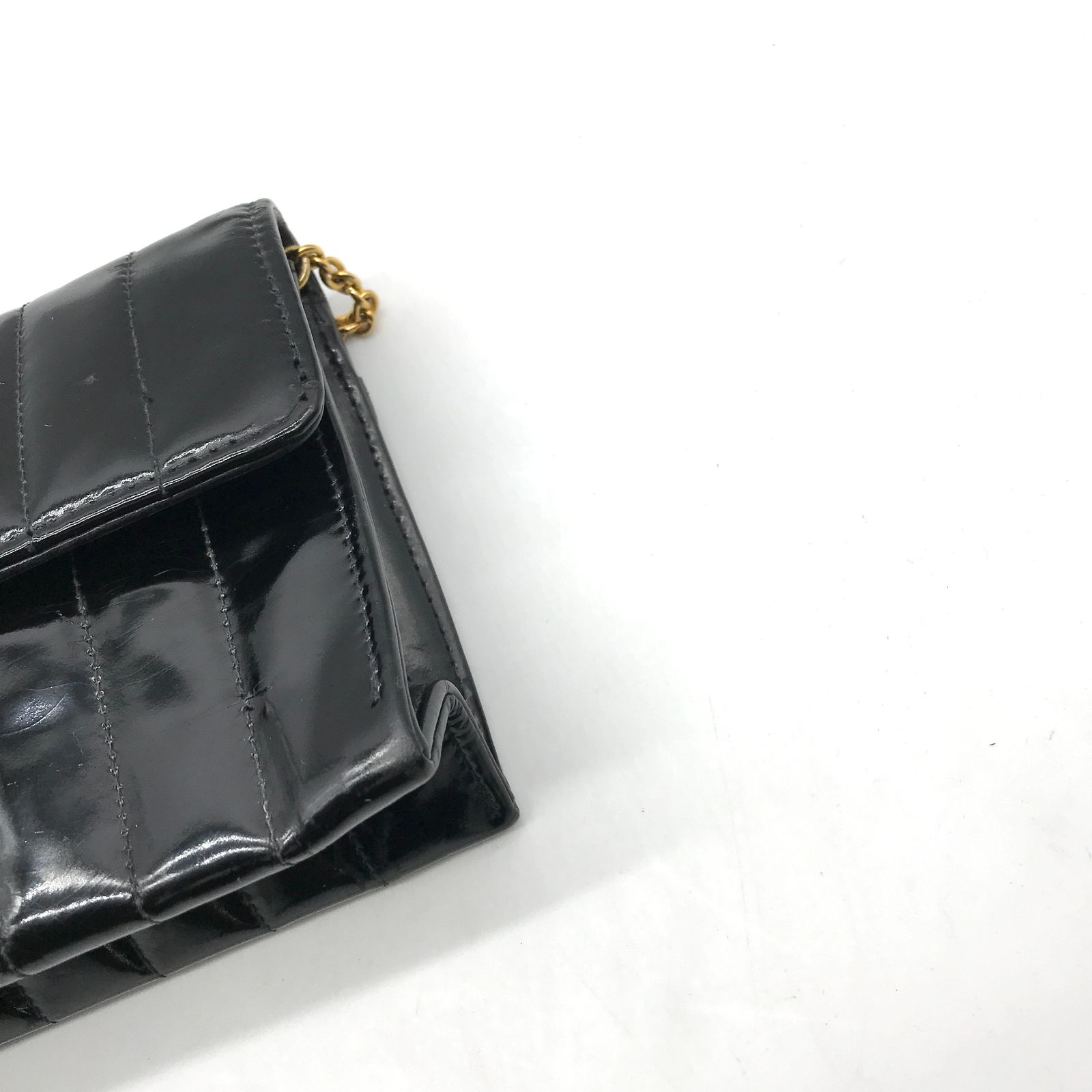 CHANEL シャネル ココマーク ターンロック マドモアゼル パテント ミニ  