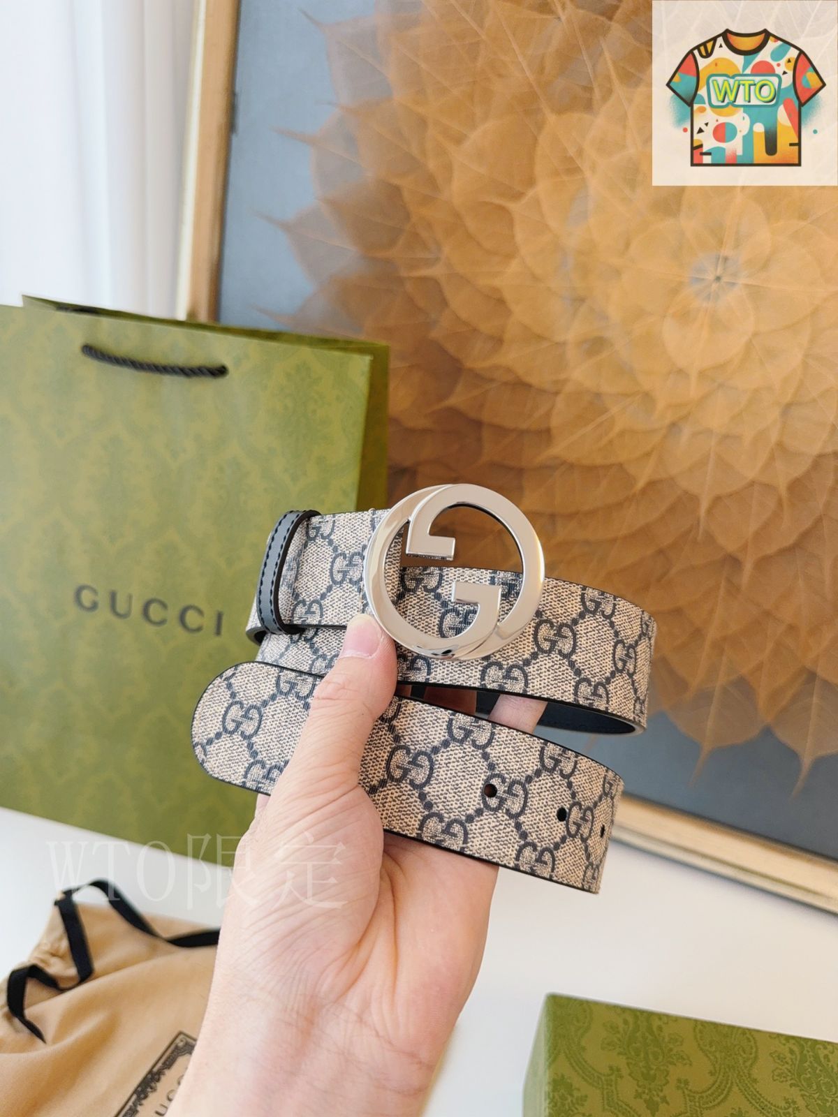 今日WTO】Gucci ラウンドダブル G クラシックベルト-1-BZ75