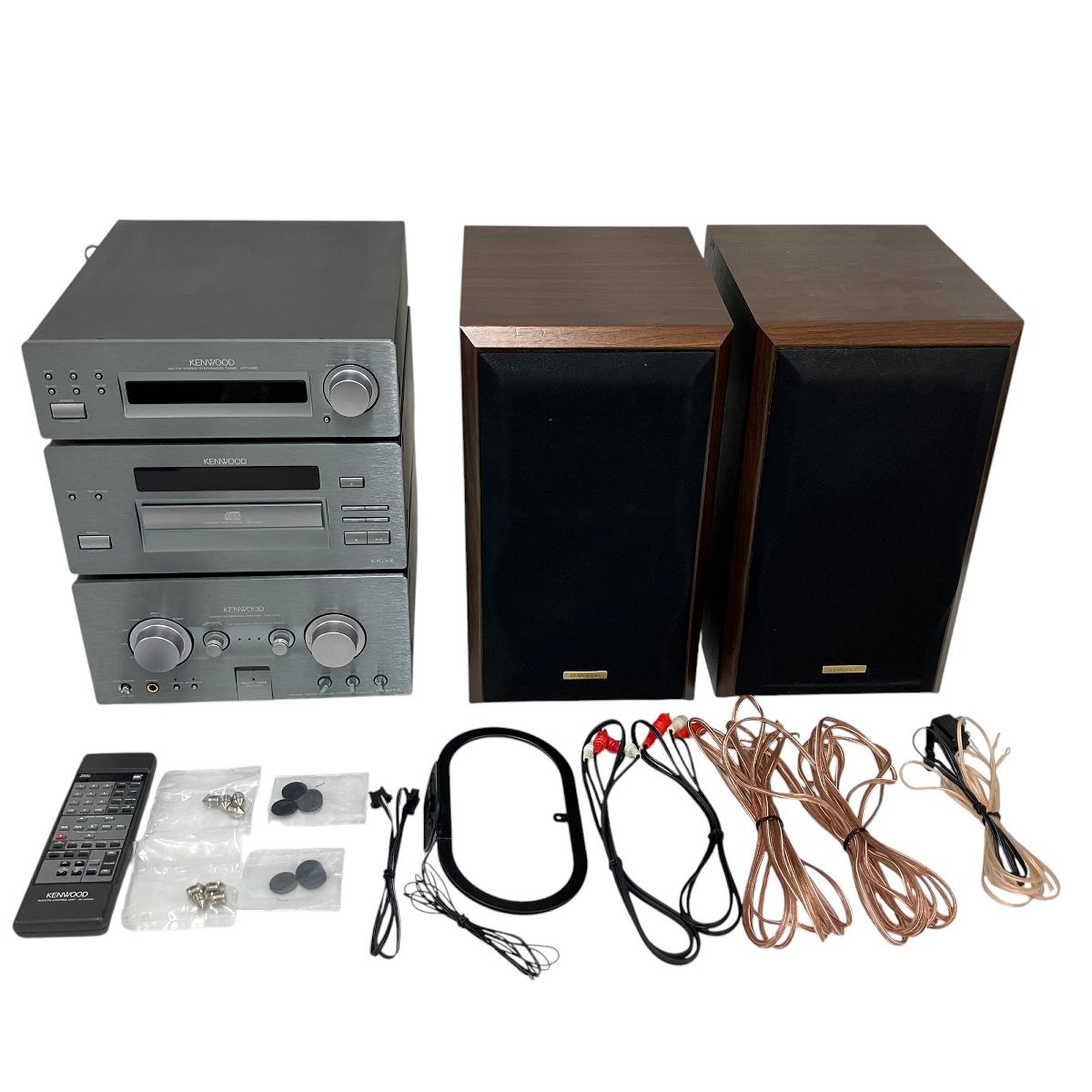 KENWOOD システムコンポ KAF-5002 KTF-5002 DPF-5002 LSF-333 リモコン付 オーディオ機器 音響機材 T9880522