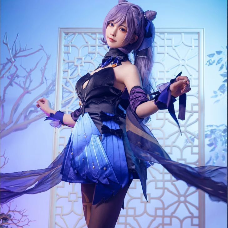原神 げんしん 刻晴(こくせい) コスプレ衣装豪華版 フルセット コスプレ衣装 アクセサリー ウィッグu0026靴追加購入可 コスチューム cosplay 演出服 舞台装 クリスマス 学園祭 プレゼント 化祭 