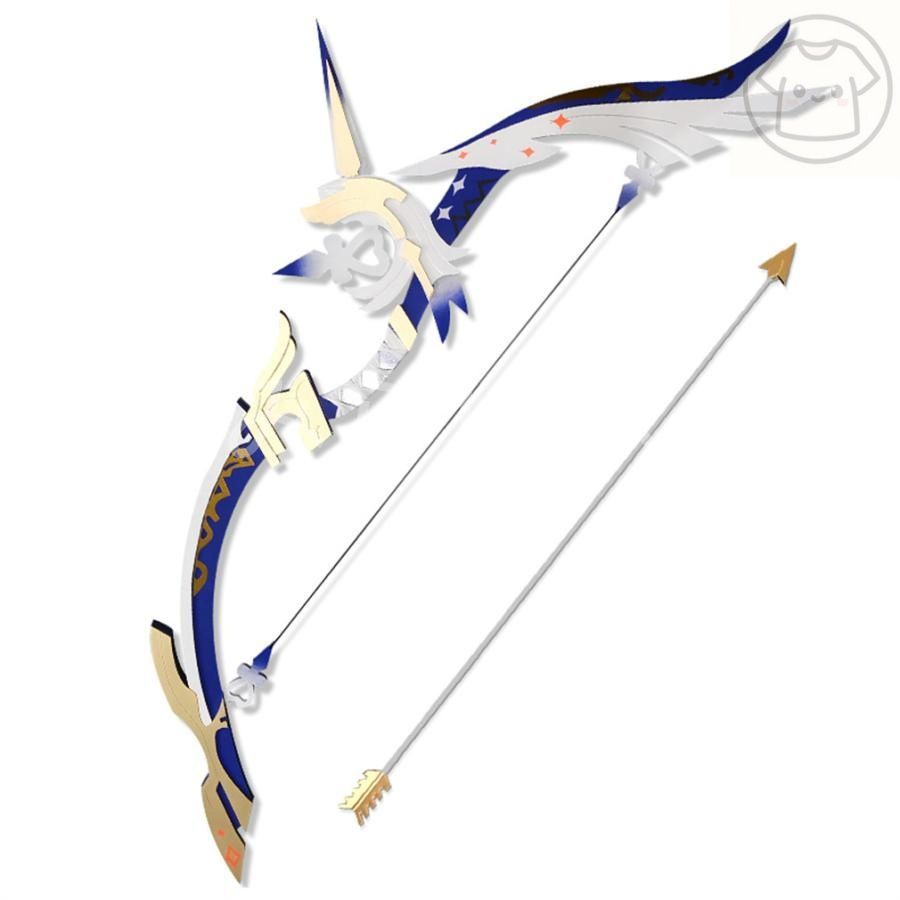 原神 アモスの弓 甘雨 かんう 五星武器 風 コスプレ道具 片手剣 冷刃風 木製 武器 コスチューム 変装 仮装 ハロウィン イベント cospla
