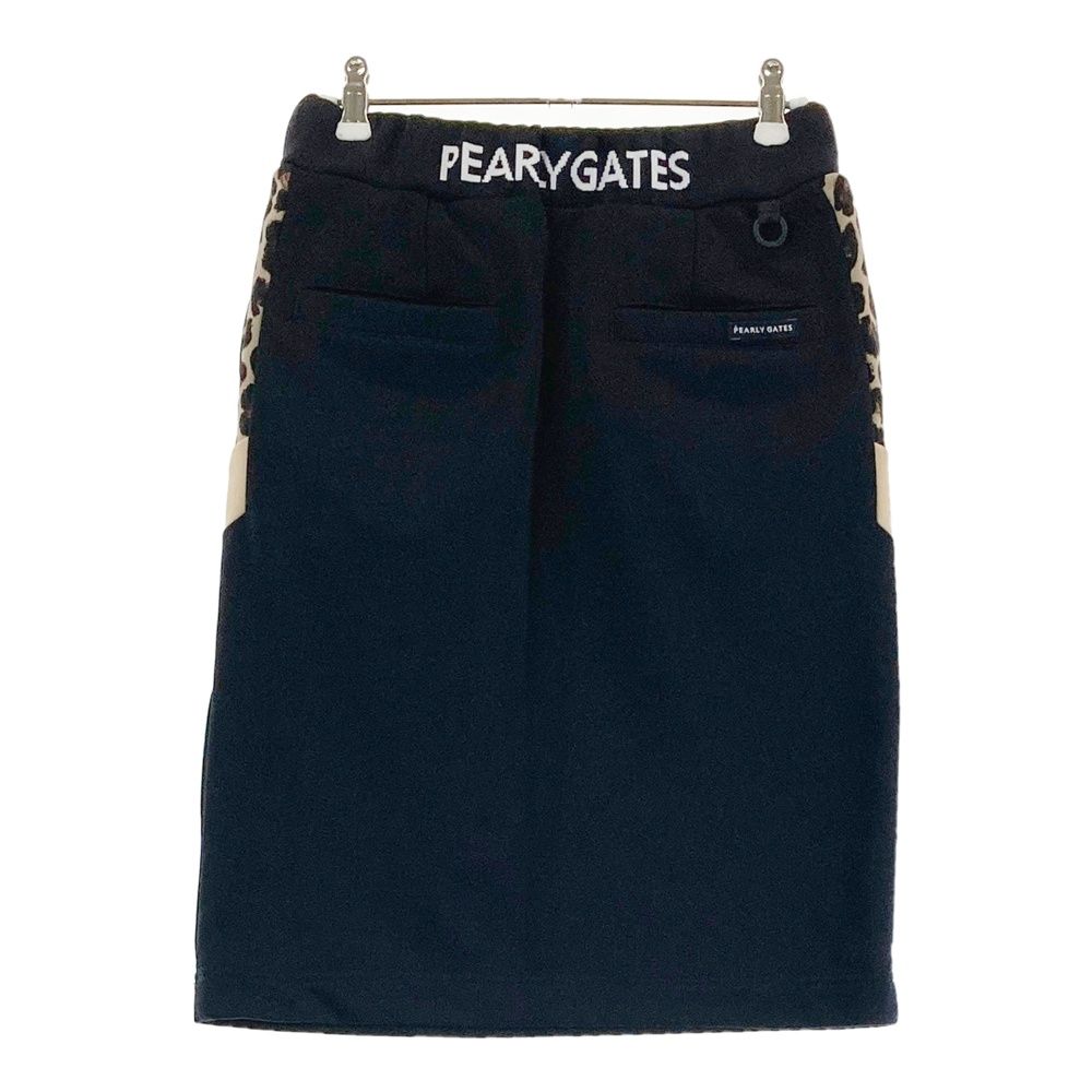 サイズ：0 PEARLY GATES パーリーゲイツ  ストレッチスカート レオパード柄 ブラック系 [240101479621] ゴルフウェア レディース ストスト サイズ：0 PEARLY GATES パーリーゲイツ ストレッチスカート