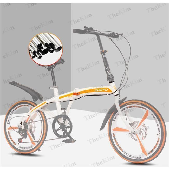 折りたたみ 自転車 20インチ 6段ギア コンパクト 収納 軽量 ディスク