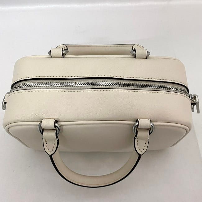 コーチ サッチェル 2way バッグ ホワイト CT776 美品 レザー 中古