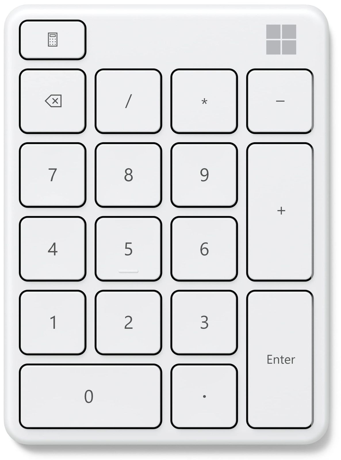 マイクロソフト ナンバー パッド 23O-00018 ワイヤレス 薄型 テンキー キーカスタム可 3台接続可 Bluetooth グレイシア Windows Surface 対応