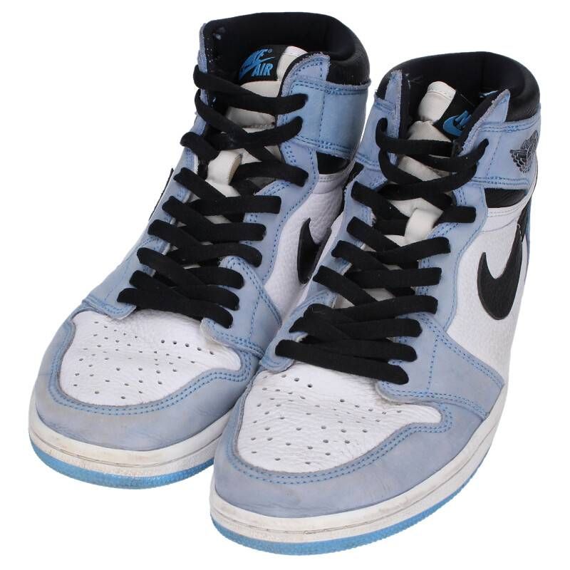 ナイキ  AIR JORDAN 1 RETRO HIGH OG UNIVERCITY BLUE 555088-134 エアジョーダンワンハイユニバーシティーブルースニーカー メンズ 28cm