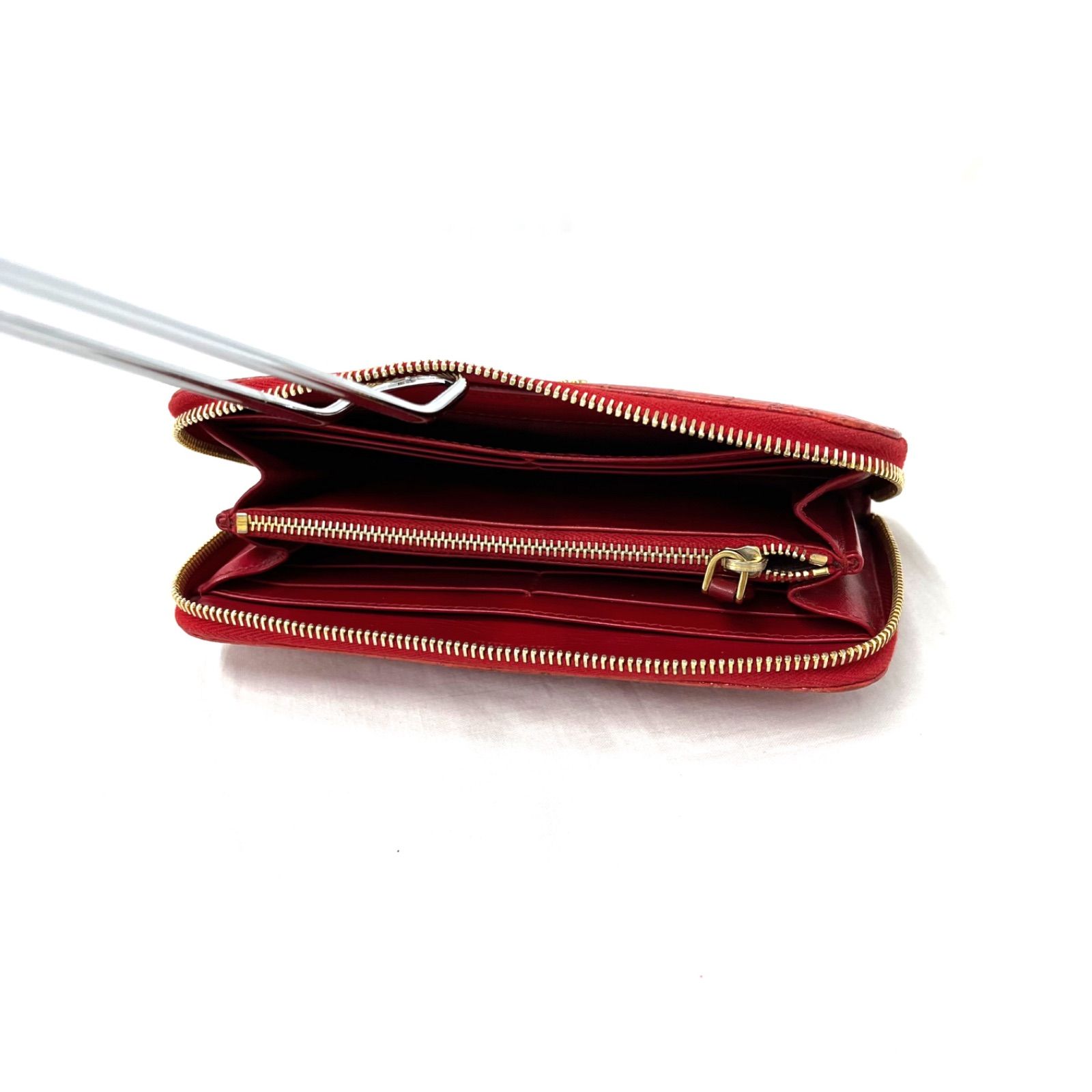 miumiu 財布 長財布 財布 赤色 レッド 箱つき ウォレット