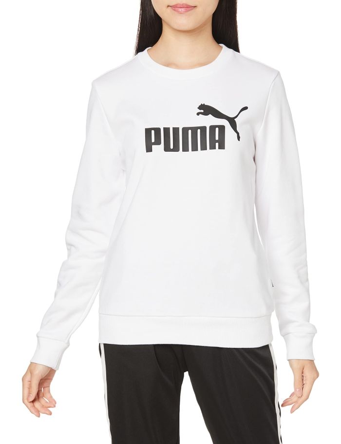 【新品・5営業日で発送】PUMA プーマ ESS_ロゴ_クルースウェット (588707) 色 : PUMA_WHITE サイズ : M 