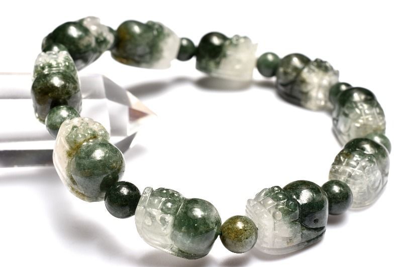 天然石 貔貅ガーデンクォーツ置物 天然石 ガーデン貔貅 ヒキュウ 置物 ガーデンクォーツ 彫り物 金運 箱