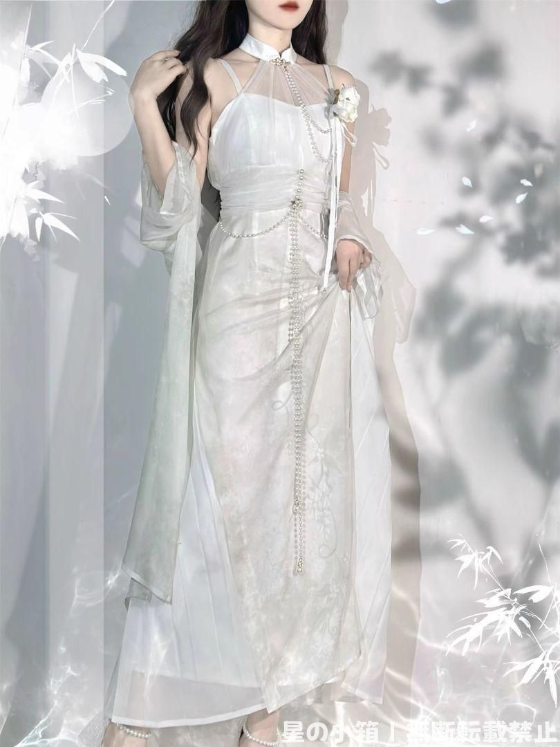 ♥ 豪華刺繍 漢服 かんふく 古風衣装 レトロ風 中華ロリータ コスプレ ワンピース 唐装 仙女服 中華風 美しい刺繍 撮影会 舞台演出 推し活 ハロウィン 仮装 HF-239