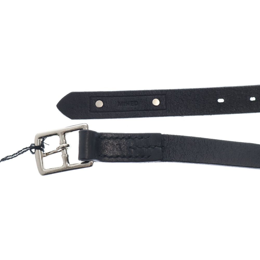 MINEDENIM マインデニム　黒 レザー ベルト　ブラック MINEDENIM マインデニム Leather Belt BLK LBT-006 レザー