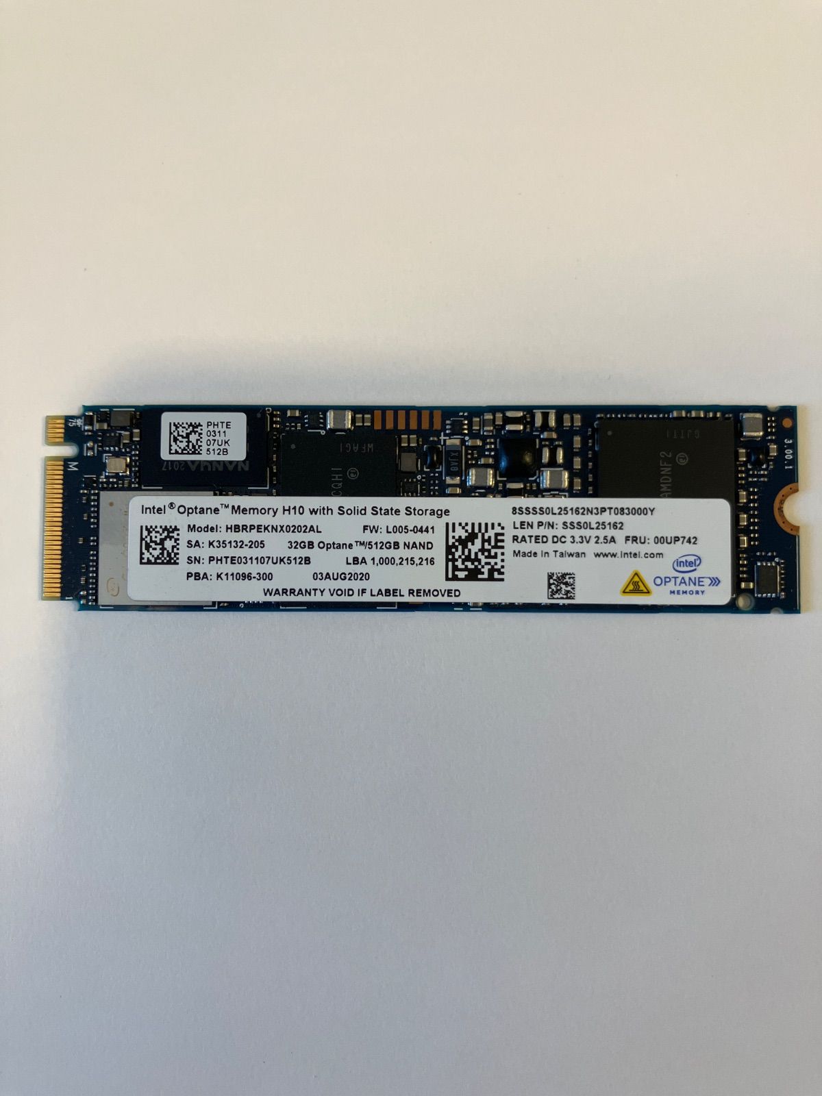 内蔵型SSD Optane Memory H10 HBRPEKNX0202A SSD m.2 Amazon.com: Intel Optane Memory H10 32GB with SSD Solid