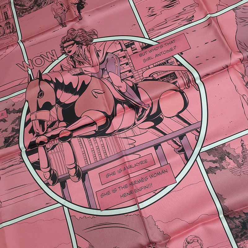 エルメス　WOW スカーフ　カレ90 ダブルフェイス　新品　定価以下 エルメス) ダブルフェイス《WOWワウ》カレ90スカーフ (HERMES/スカーフ