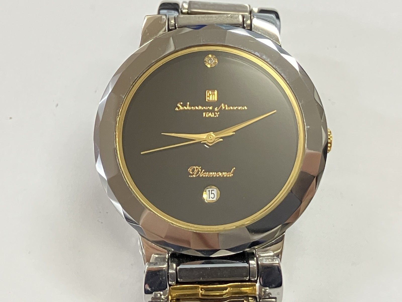 サルバトーレマーラの時計18K 天然ダイヤモンド使用 サルバトーレ マーラ ダイア 天然 0.01ct 18K リューズ 腕時計 未使用