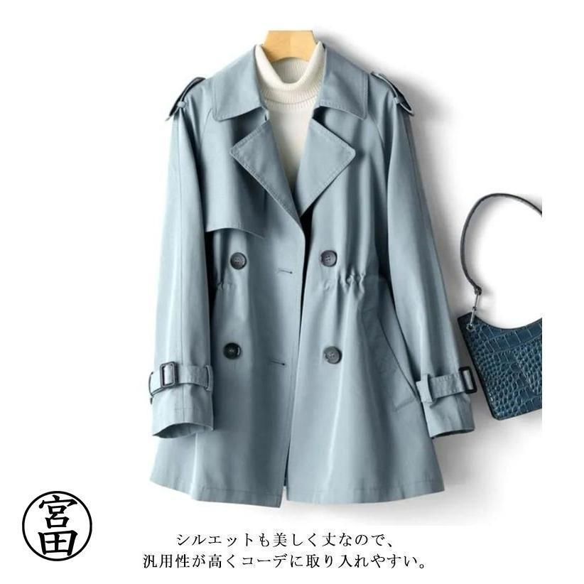 トレンチコート 大きいサイズ コート 秋 冬 レディース ショート トレンチコート 大きいサイズ コート 秋 冬 レディース ショート