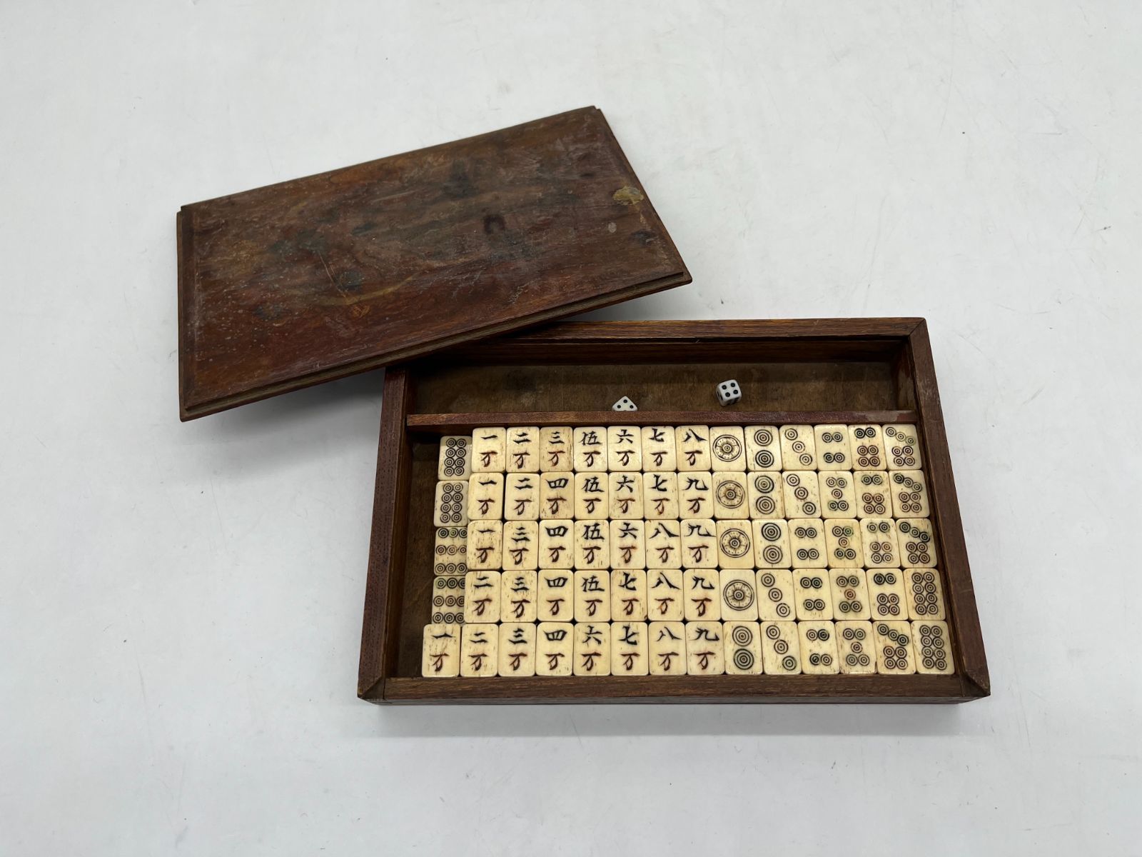 麻雀牌 麻雀 竹 骨 小さめ 骨董品 アンティーク ビンテージ ヴィンテージ 昭和レトロ 昭和 レトロ