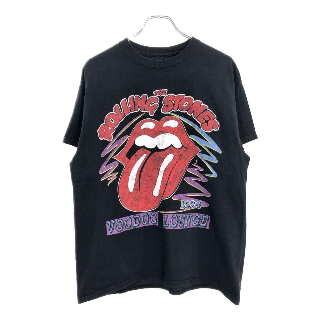 The Rolling Stones ローリングストーンズ Ｔシャツ バンド ブラック メンズ L 古着 U1706