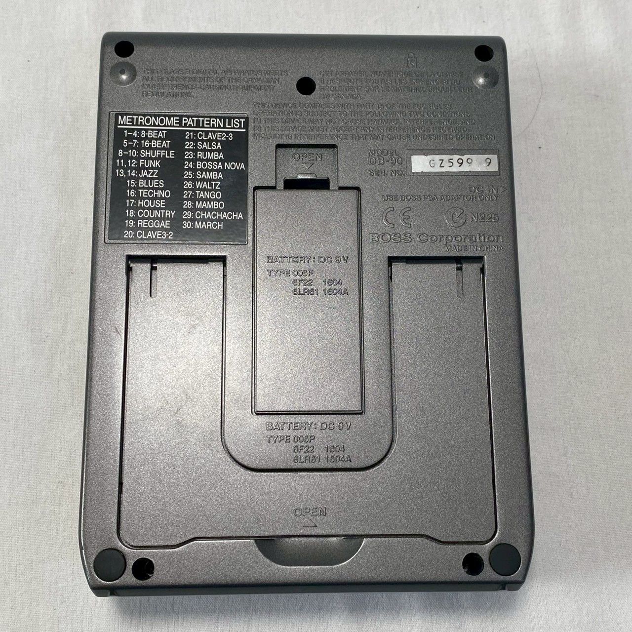  BOSS DB 90 Dr Beat メトロノーム 本体 ACアダプター No 3477 メトロノーム 楽器アクセサリー