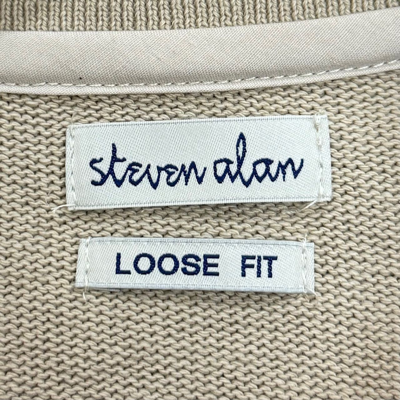 定価22000円 Steven Alan LOWGG CTN FULL/ZIP PL CARDIGAN