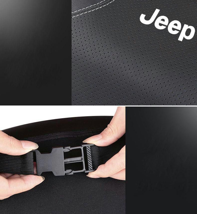 Jeepジープ専用高品質自動車ヘッドレスト腰枕(ヘッドレスト2個＋腰当2個)1 - メルカリ