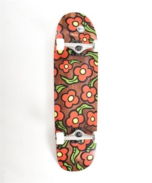 【ムラスポ公式】クルージング スケートボード KROOKED クルキッド WILD STYLE FLW WILD STYLE FLOWER 8.8 完成品 調整済み