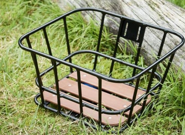 ウッドトップアルミバスケット-M フロントバスケット 前用